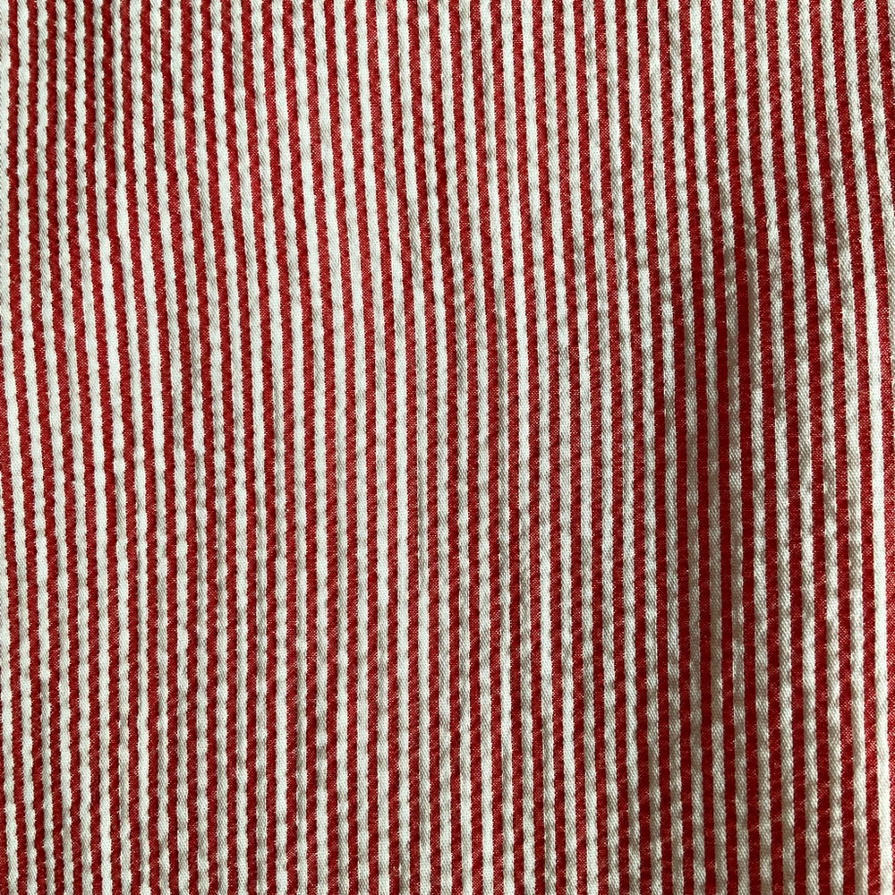 Talbots Red and White Striped Seersucker Crop Pants Size 10 - Woman - Picture 6 of 8